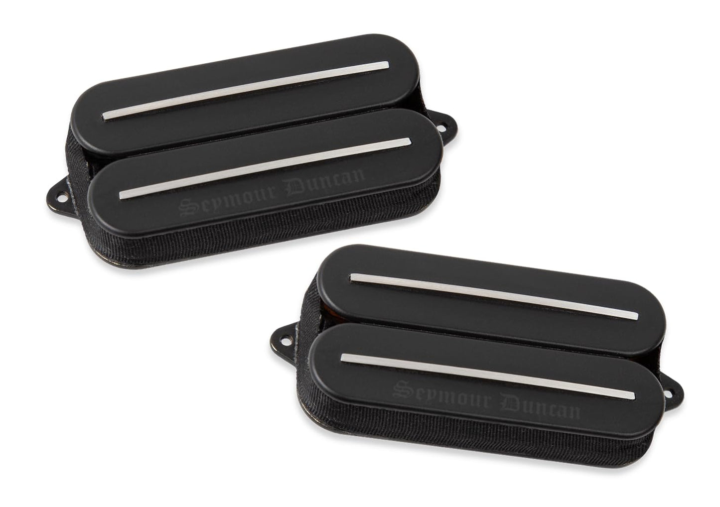 Seymour Duncan Black Winter Rails Humbucker Pickup Set - 6-String, Passive, High-Output, Ceramic Magnets - Black