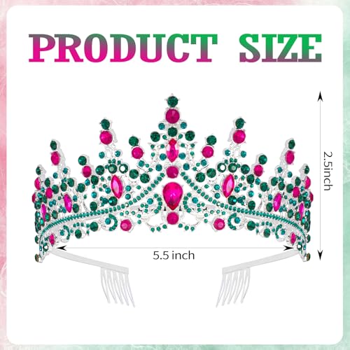 KICOSY Princess Tiara for Women Adult - Sparkling Rhinestone Crown Headband for Birthday Party, Halloween, Prom & Cosplay ...