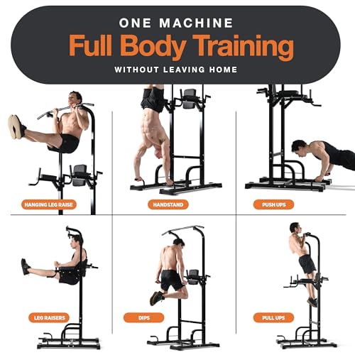 Pull Up Bar Free Standing - Power Tower, Multi-Functional Pullup Dip Station, Calisthenics Equipment Station For Home Gym...