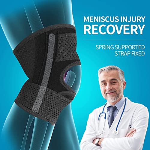 Galvaran Knee Brace with Side Stabilizers Relieve Meniscus Tear Knee Pain ACL MCL Arthritis,Joint Pain Relief, Breathable ...