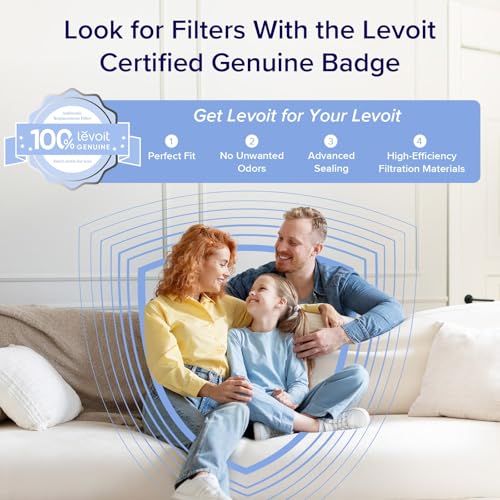 LEVOIT Air Purifiers for Home Large Room Up to 1875 Ft² with Washable Pre-Filter, AHAM VERIFIDE, Air Quality Monitor, HEPA...