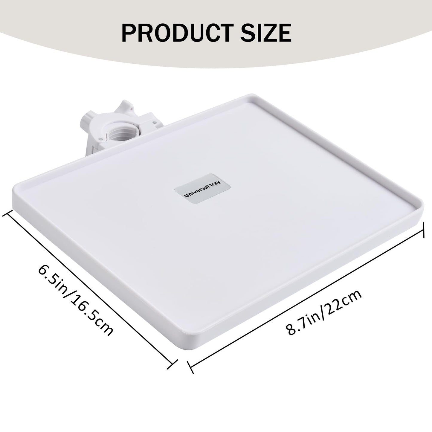 KONOVOLY Lash Tray Holder (9 inch  6.7 inch), Adjustable Plastic Essential Organizer Stand for Lash Techs, Eyelash Extension Sup