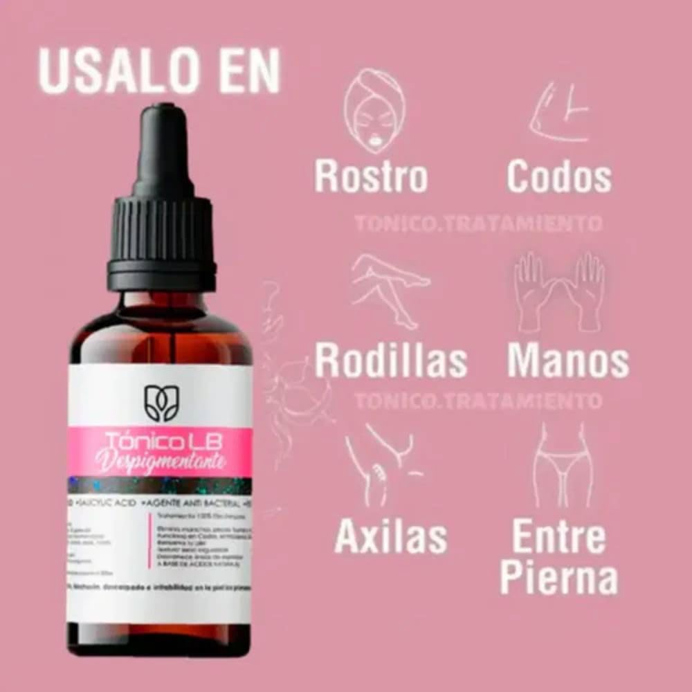 Facial Toner (2 Pack) Acclarante Tonico despigmentante y aclarador, Elimina manchas