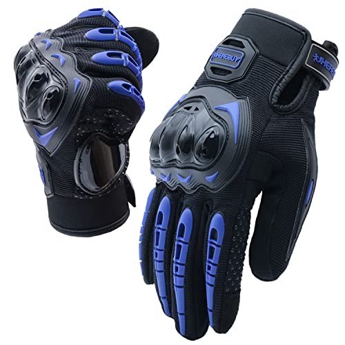 UHEREBUY Motorcycle Gloves Touch Screen Full Finger Riding Gloves Knuckle Protection for Men and Women for Dirt Riding, Ro...