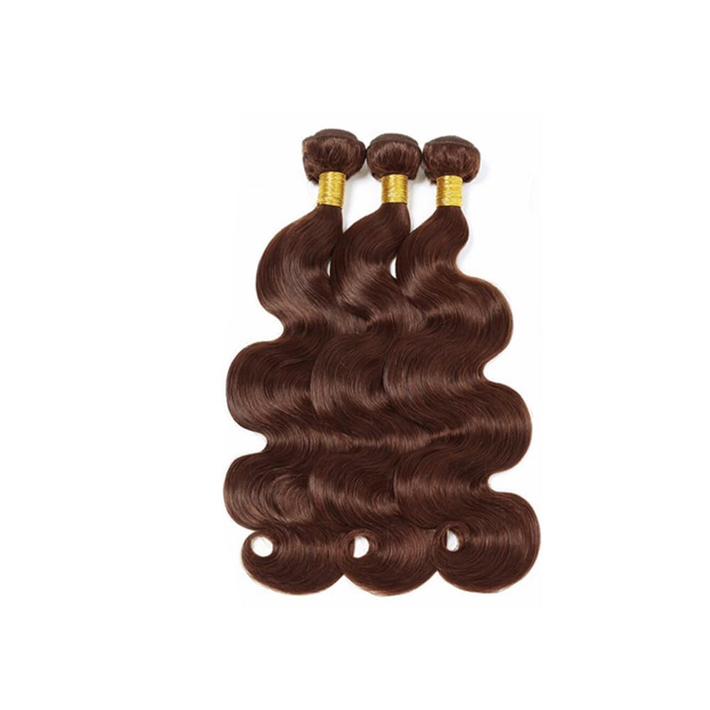 Lagalaga Bundles Human Hair 24 26 28 Inch Body Wave Dark Brown 4 Color Human Hair Bundles Unprocessed Brazilian Virgin Hair Quic