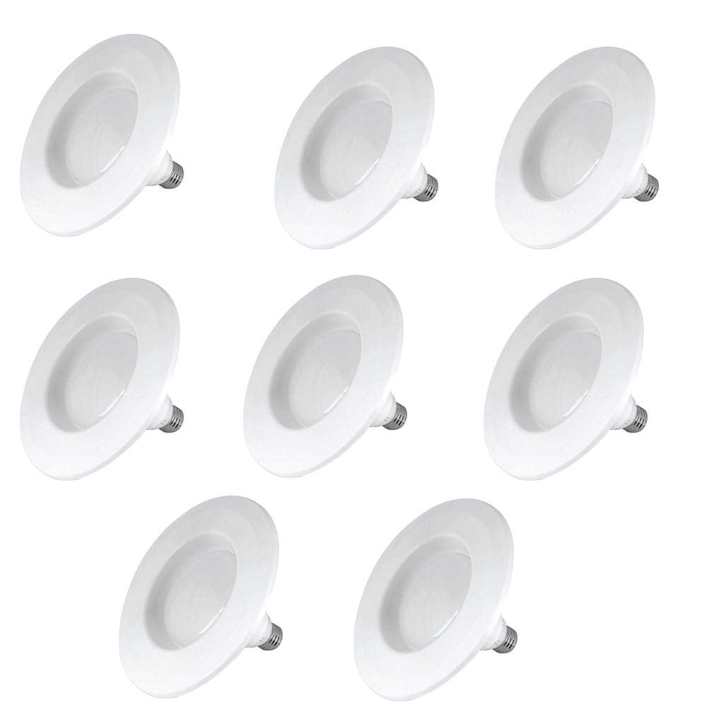 Feit Electric Led Downlight, 4 Recessed, 2700K Soft White, Dimmable, 540 Lumen, Aluminum, 8-Pack