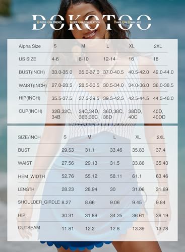 Dokotoo One Piece Swimdress Swimsuits for Women 2025 Tummy Control Swimwear Dresses Summer Skirt Bathing Suit