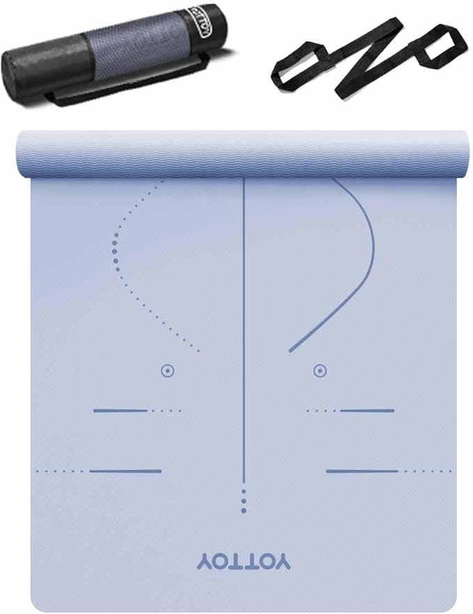 YOTTOY Yoga Mat, 72"x 32"x1/3" Extra Wide Non-Slip Exercise Fitness Yoga Mats,Eco-Friendly TPE Exercise Mats for Women Men...