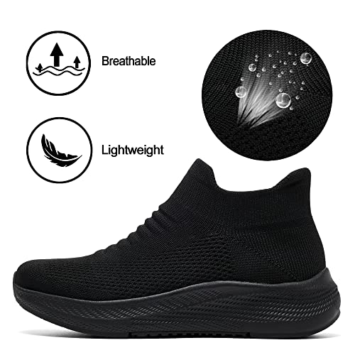 SHULOOK Womens Slip on Walking Shoes Comfort Lightweight Breathable Sock Shoe Non-Slip Mesh Casual Fashion Tennis Running ...