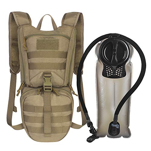 Unigear Tactical Hydration Packs Backpack 1050D with 3L Water Bladder, Thermal Insulation Pack Keeps Liquid Cool up to 4 H...