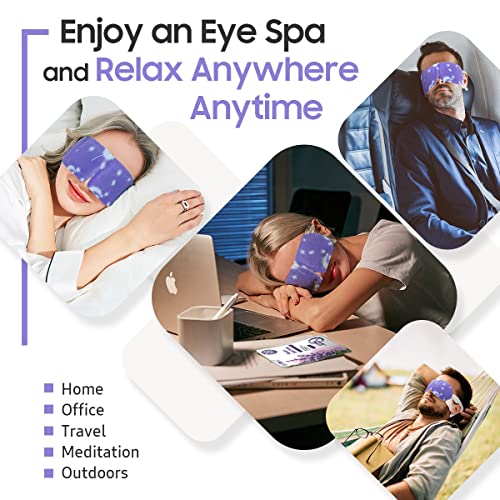 BeHoomi Steam Eye Mask, 10 Packs Heated Eye Mask, Self Heating Disposable SPA Warm Compress for Eyes Sleep Mask, Travel Es...