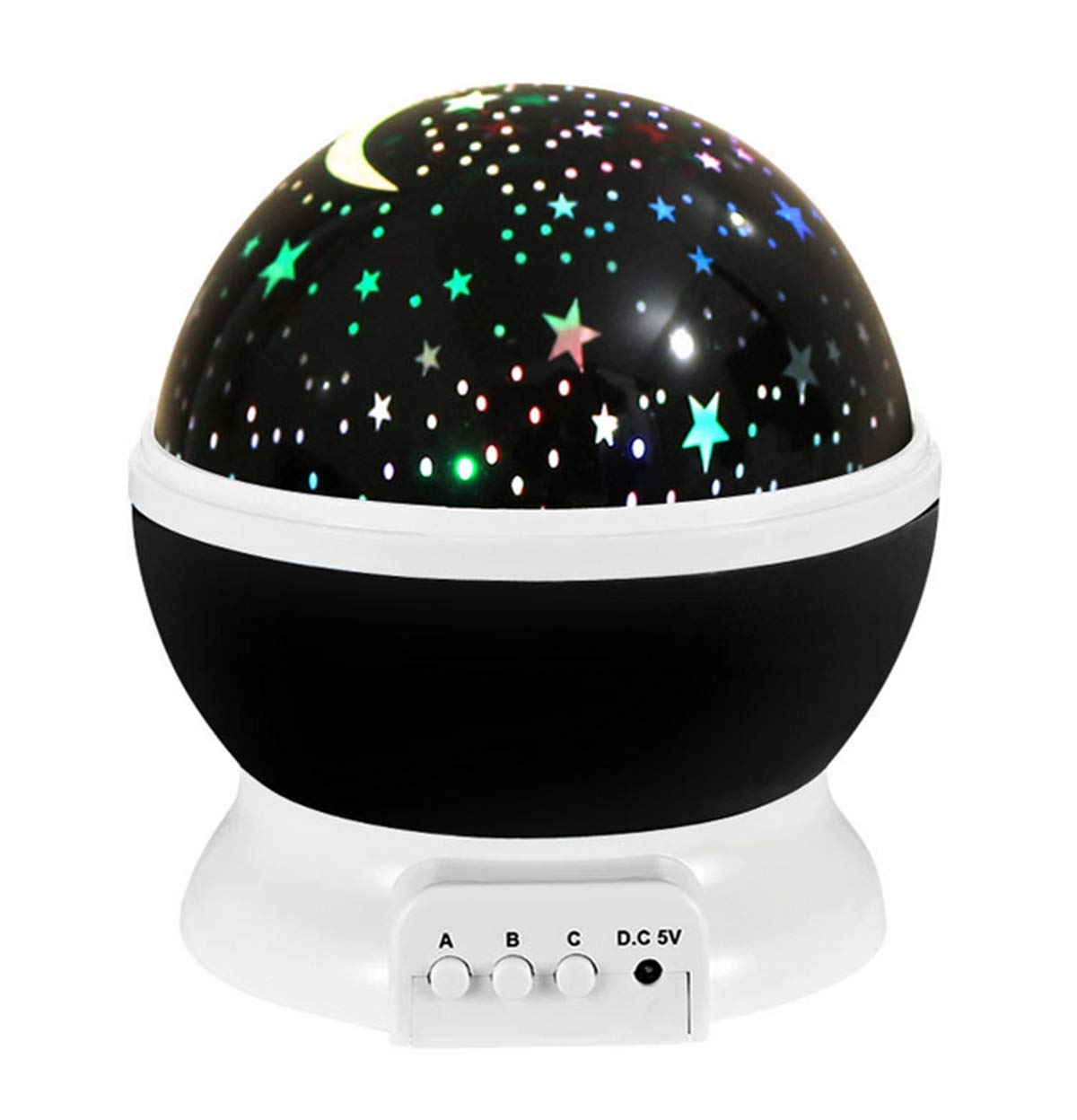 Borelor Star Night Light Projector, 12 Color Modes, 360° Rotating, USB Cable, Black, Model 178, 1 Count