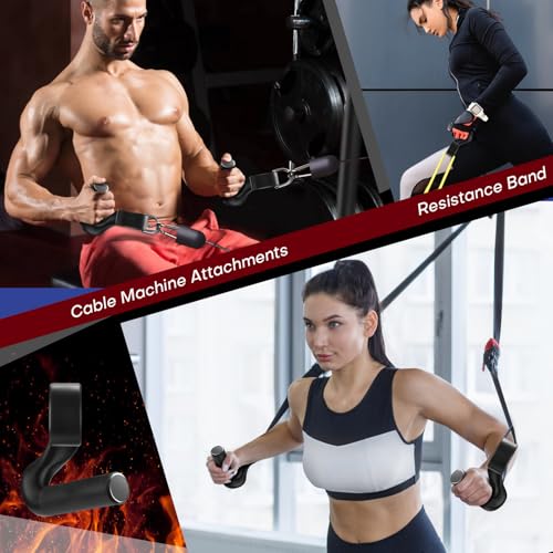 Rolitwils Neutral Grip Pull Up Handles - Heavy Duty Multi-Purpose Handles for Pull Ups & Deadlifts - Ergonomic Workout Han...