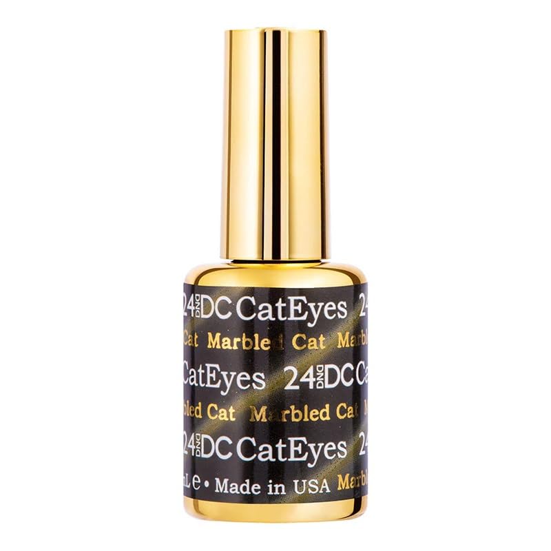 DC 3D Cat Eyes DND gel nail Nail Polish (#24 - Marbled Cat, 0.6)