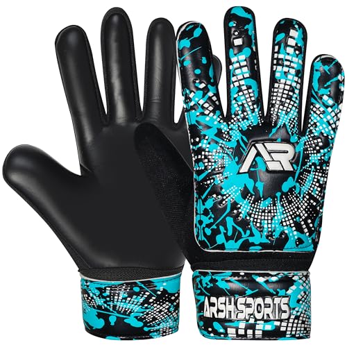 Arsh Sports Soccer Goalie Gloves,Football Goalkeeper Gloves for Kids Boys Youth Children Double Wrist Protection Along 4mm...