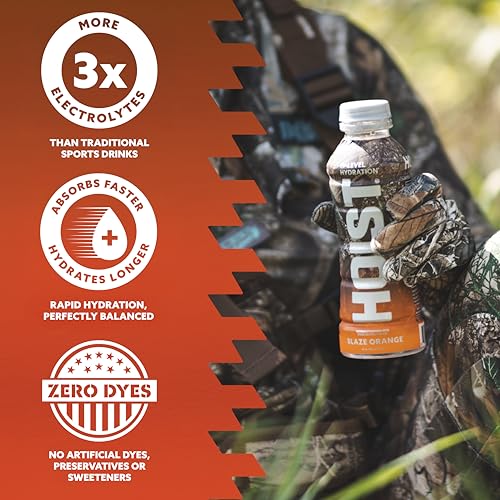 HOIST Premium Military Hydration Electrolyte Drink, Powerful IV-Level Hydration, Clinically Proven Dye Free Performance Dr...
