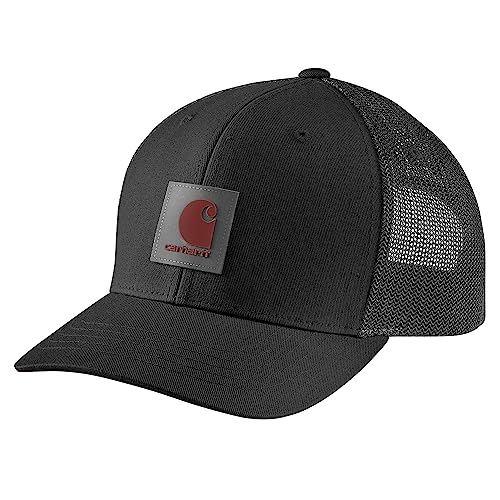 Carhartt Mens Rugged Flex Twill Mesh-Back Logo Patch Cap