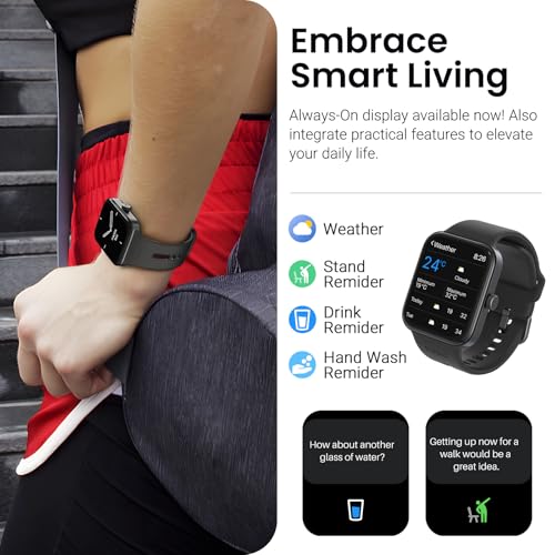 TOZO AMOLED S4 AcuFit One Smart Watch 1.78" Ultra-Clear Screen for Men Women, Call/Answer Fitness Tracker, Sleep Monitor I...