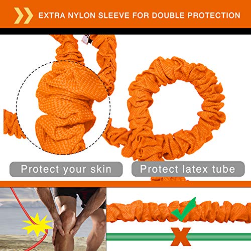 AHIER 14PCS Resistance Bands Set, Exercise Bands for Men & Women, 20lbs to 40lbs Workout Bands, Elastic Resistance Bands w...