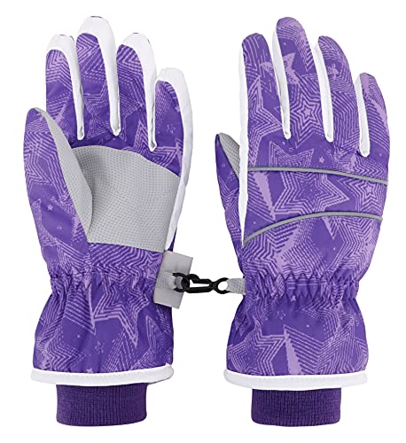 LULLABY KIDS Cotton Kid's Windproof Waterproof Snow Ski Gloves