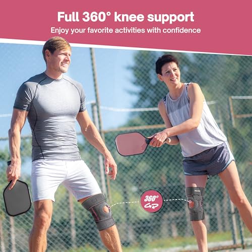 WILLDAN Knee Brace with Side Stabilizers & Patella Gel Pads for Maximum Knee Pain Support, Running, Workout and fast recov...