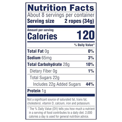 SweeTARTS Ropes, Candy, Watermelon Berry Collision, Soft and Chewy, 9 oz