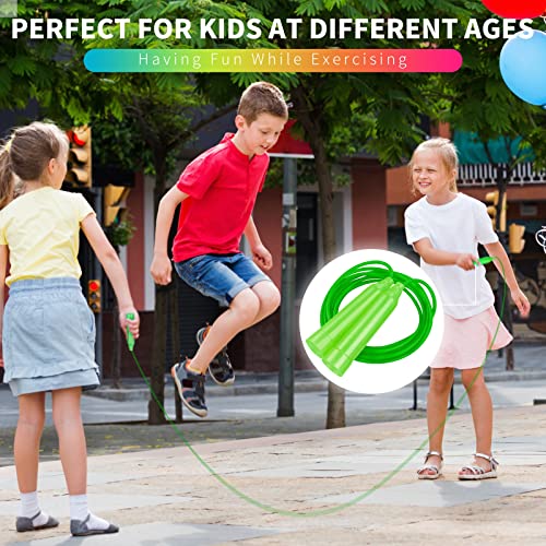 Aneco 30 Pack Kids Jump Rope Set 7.3 Feet Outdoor Jump Ropes Colorful Kids Jumping Ropes Great Sports Activities Birthday ...