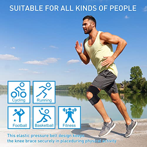 Plus Size Knee Brace for Knee Pain Women and Men Patellar Tendon Support Strap,Adjustable Extra Large Knee Support Stabili...