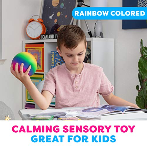 Power Your Fun Arggh Rainbow Giant Stress Balls for Adults - 3.75 Inch Large Stress Balls for Kids Squishy Toys Ball Stres...