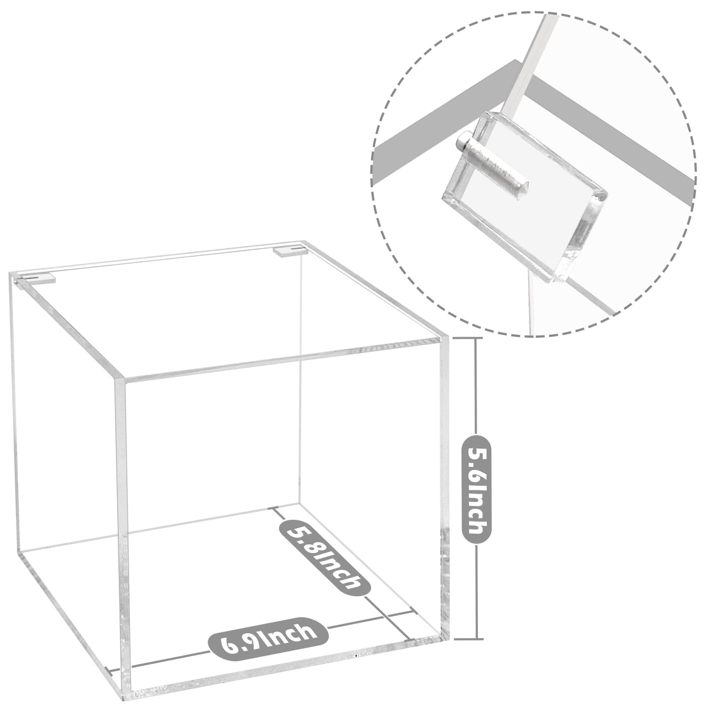DELIPPLY Face Towelettes Disposable Holder, Disposable Face Towel Container Acrylic, Facial Towels Storage Box, Clear