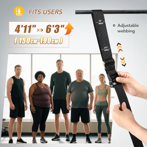 ALongSong Pull Up Assistance Bands with Foot Support Pedal - Upgraded Heavy Duty Resistance Bands Adjustable Weight/Height...