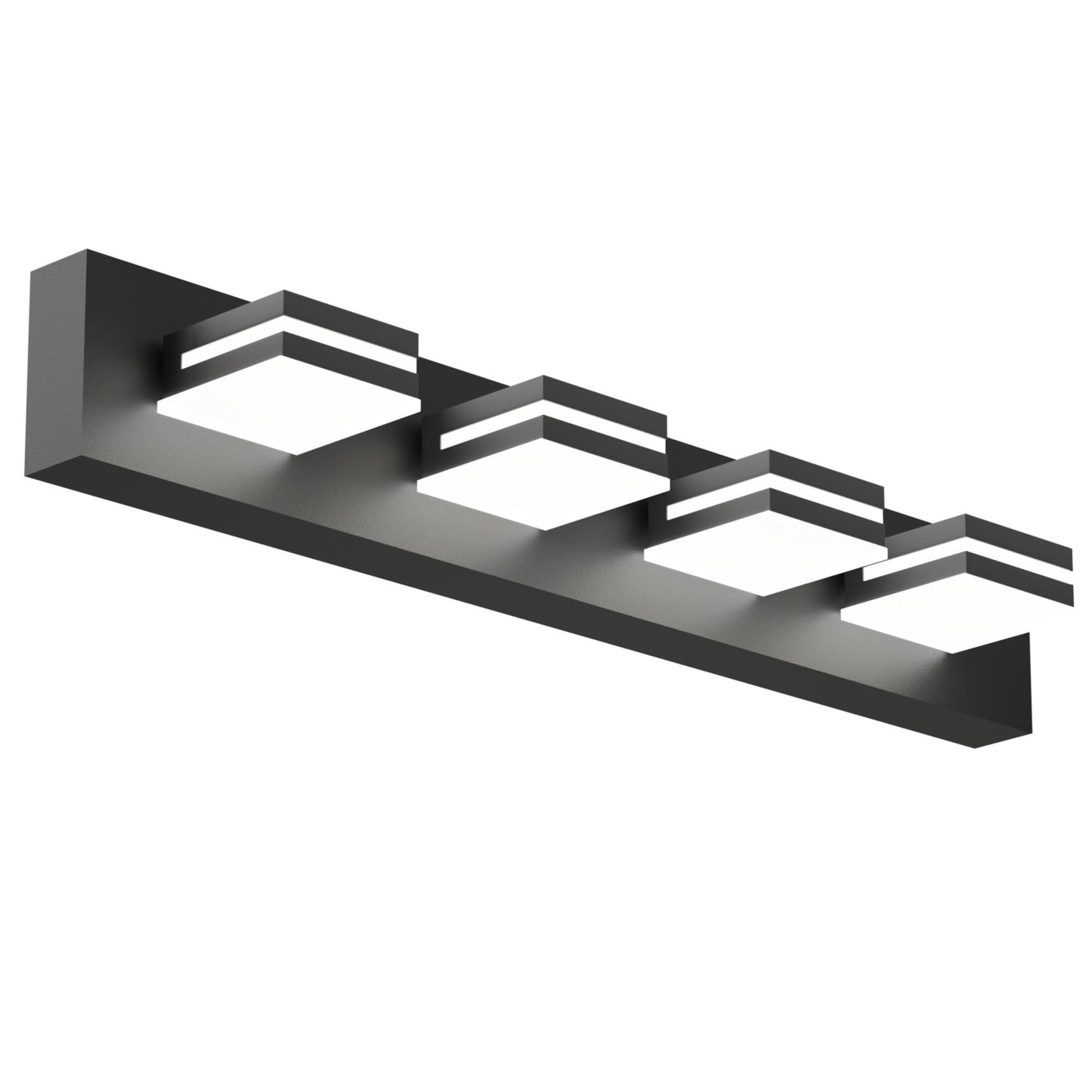 Likelgn 29 Vanity Light Over Mirror  4-Light Modern Bathroom Light Fixture With Rotatable Heads  5000K Daylight