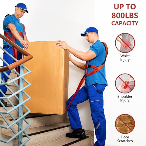 KEDSUM Moving Straps - Lifting Straps Moving for Furniture, 2-Person Lifting & Moving System, Hold Up to 800LBS for Applia...