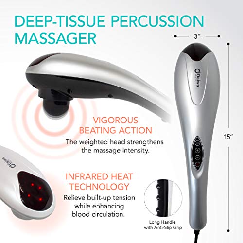 Daiwa Felicity Tapping Pro - Handheld Deep Tissue Back, Neck, Shoulder, Leg, Calf Muscle Massager with Extension Handle - ...