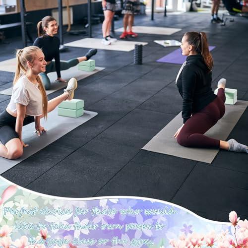 Outus 20 Pcs Yoga Blocks Bulk 9 x 6 x 3 Inch High Density Bricks to Improve Strength Flexibility Balance Soft Non Slip Gym...