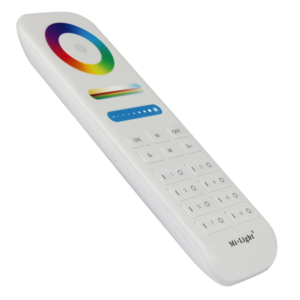 Lgidtech Mi.Light Rgb+Cct 8-Zone Remote Controller, Plastic, Model Fut089, Compatible With Milight Led Bulbs