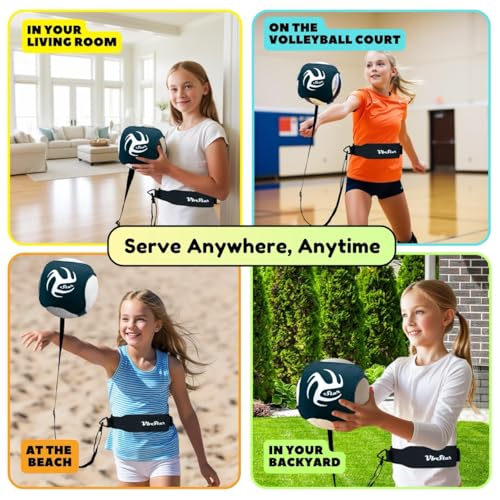 VbStar Volleyball Training Equipment Aid - Practice Your Serving, Setting & Spiking with Ease, Great Solo Serve & Spike Tr...