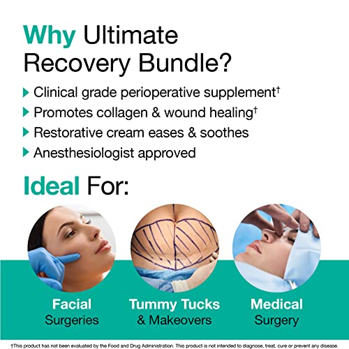 VitaMedica | Ultimate Recovery Bundle | Surgery Prep | Wound Healing | Supplements | Arnica K Oxide Cream | Hot Cold Packs...