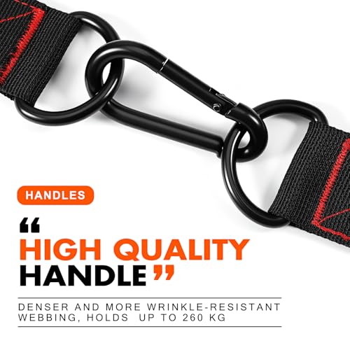 HPYGN Exercise Handle, Replacement Fitness Equipment for Pilates, Yoga, Strength Trainer, Pull Down Home Gym Red, Grey, Bl...
