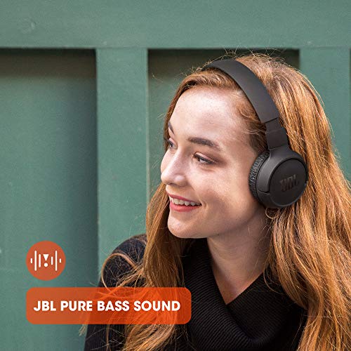 JBL Tune 510BT - Bluetooth headphones with up to 40 hours battery, microphone for call, foldable and comfortable, Android ...
