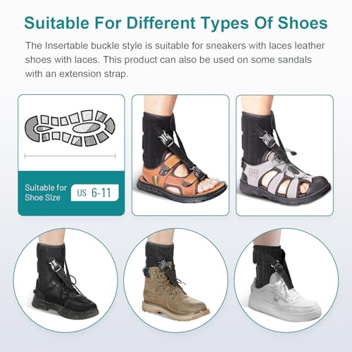 POZPO Foot Drop Brace for Walking Lifting Shoes, Drop Foot AFO Brace Help Raise Shoes, Foot Up Splint for Ankle, Improved ...