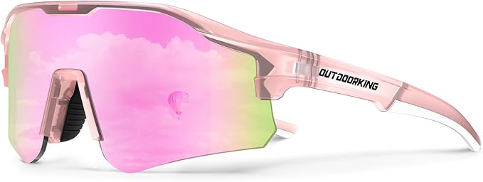 OUTDOORKING Sport Polarized Sunglasses for Men and Women, Stylish and Lightweight Cycling Sunglasses with UV400 Protection