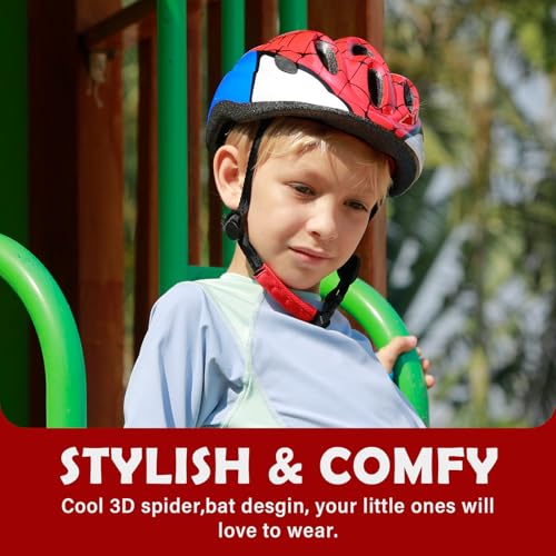 Atphfety Kids Toddler Bike Helmet, Adjustable Boys Girl Helmets from Baby to Children(Age 1-8), Multi Sports for Bicycle S...