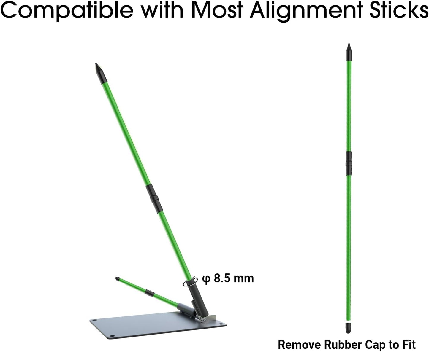 Adjustable Golf Swing Plane Trainer System for Practicing Aiming Putting Swing
