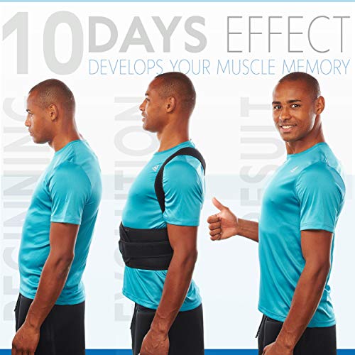 Selbite Posture Corrector for Men and Women - Back Brace for Upper and Lower Body Support - Adjustable Straightener with P...
