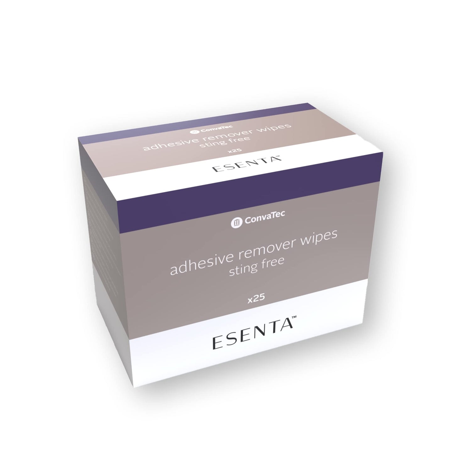 ConvaTec ESENTA Adhesive Remover Wipes for Around Stomas and Wounds, Sting Free, Alcohol Free, 25ct Box (Pack of 1)