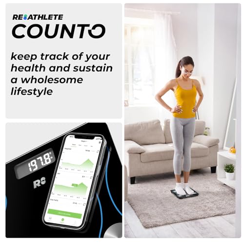 COUNTO Smart Scale- Digital Scale Measuring Body Parameters| Smart Bluetooth Body Fat Measurement Device, Body Composition...