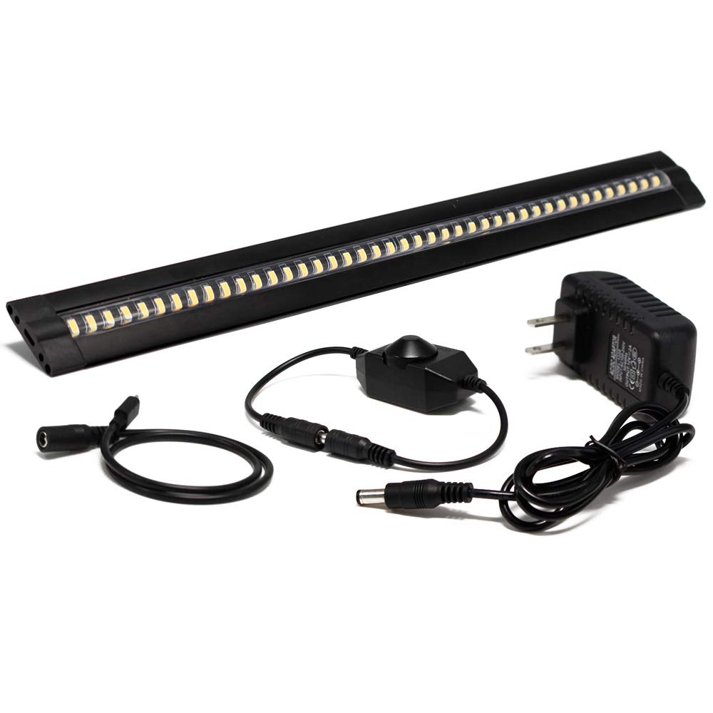 Ledlightsworld 13 Led Under Cabinet Light, Dimmable 3000K Warm White, Ultra Thin, Aluminum, Model Llw-Ww30Cm1P12V5W-B