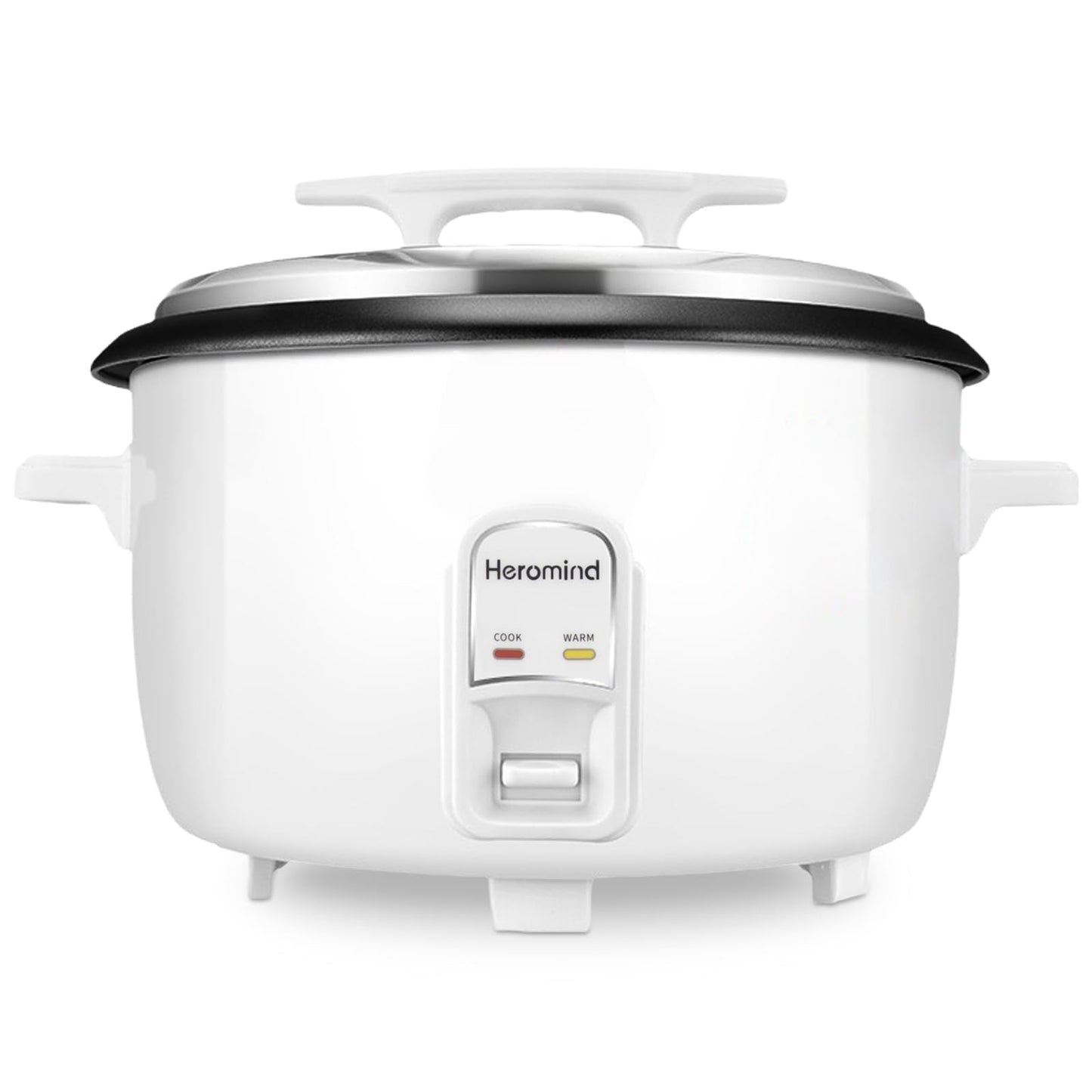 Heromind Commercial Rice Cooker, 46-Cup Rice Cooker, 9Qt / 10 L Large Rice Cooker with Nonstick Inner Pot, Fast Cooking and Auto Keep Warm, with Rice Cup and Paddle, Easy to Clean, 1600W