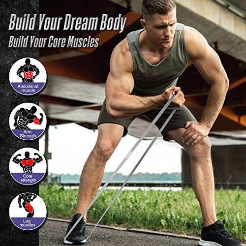 Resistance Band Pull Up Assistance Bands,Set of 5 Resistance Heavy Duty Exercise Stretch Fitness Bands for Stretching Powe...